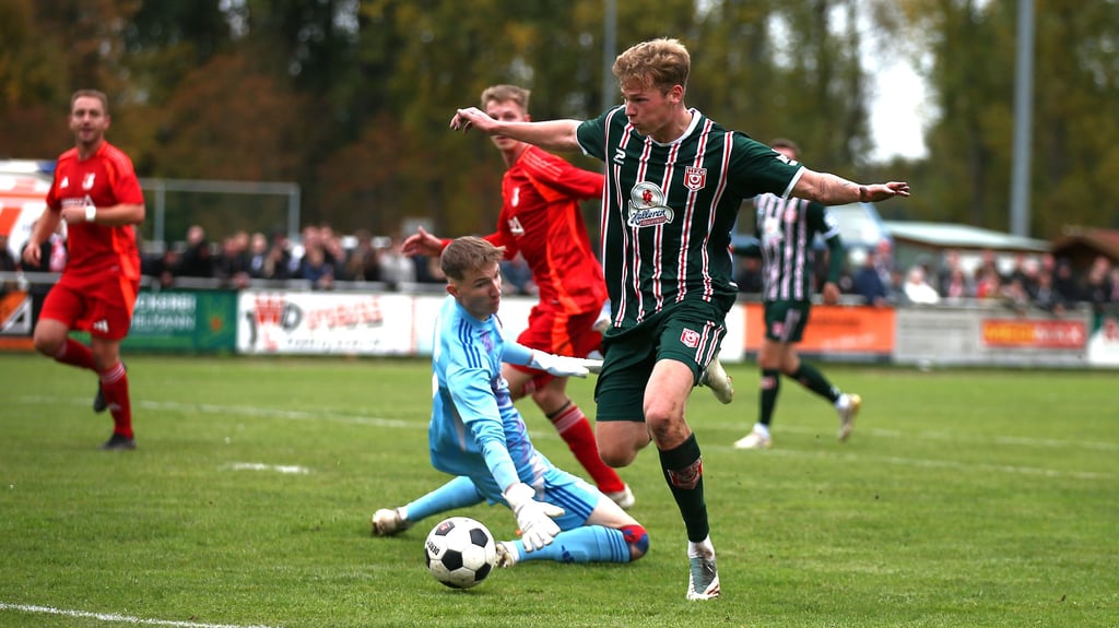 Lucas Ehrlich (v.) gelang im Landespokal ein Viererpack.