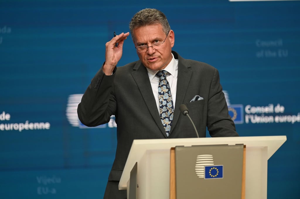 Bekommt wegen Chinas Kurs besorgte Anrufe aus der Autoindustrie: EU-Handelskommissar Maros Sefcovic. (Archivbild)