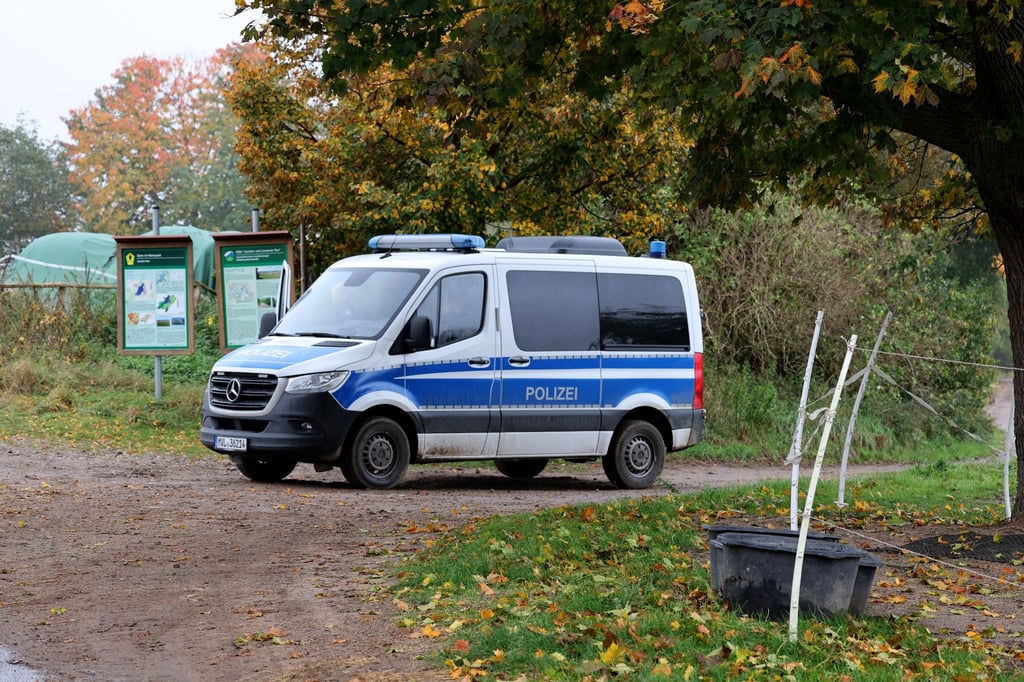 Nach dem Fund einer Kinderleiche bei Güstrow haben Polizisten mit der neuerlichen Absuche des Gebietes am Dorfrand von Klein Upahl bei Güstrow begonnen.
