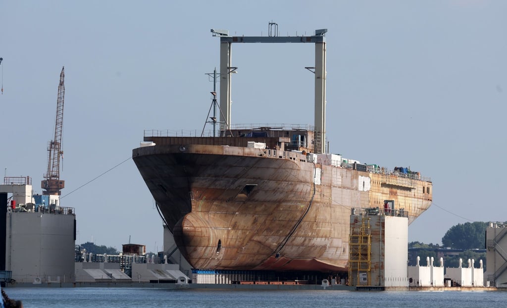 Der erste Flottentanker wurde 2023 auf Kiel gelegt. (Archivbild)