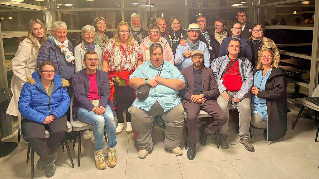 Die Delegation der Diakonie mit ihren Freunden aus Villefontaine: Viele kannten sich schon vom Zusammentreffen voriges Jahr in Wolfen.
