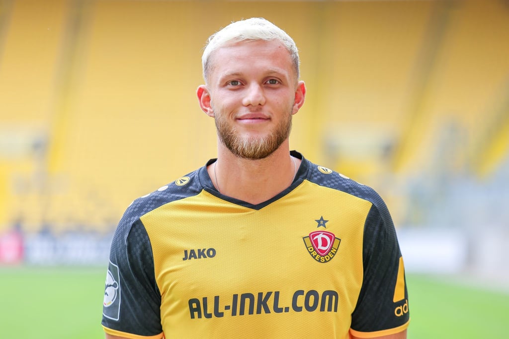 Neu beim TSV Havelse: Tom Berger, hier im Trikot von Dynamo Dresden (Archivbild)