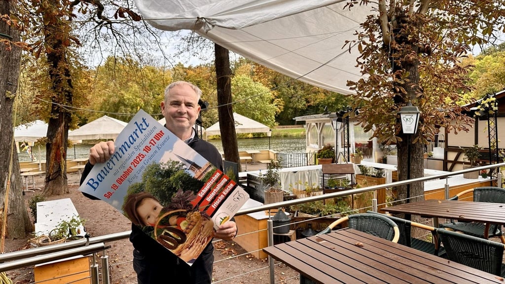 Thorsten Erlen setzt beim Bauernmarkt am Sonntag im Krug zum Grünen Kranze auf Regionalität.