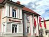 Die Sparkasse an der Friedensallee in Bernburg