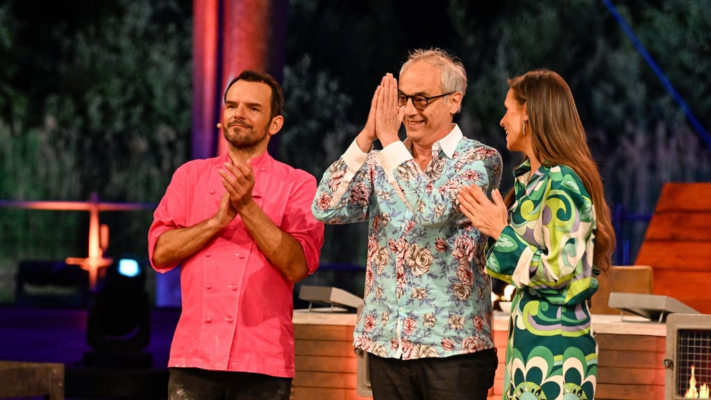 Christian Rach (Mitte) zusammen mit Steffen Henssler und Laura Wontorra. Nach Reiner Calmund steigt mit Rach nun der zweite langjährige Juror der Sendung "Grill den Henssler" aus.