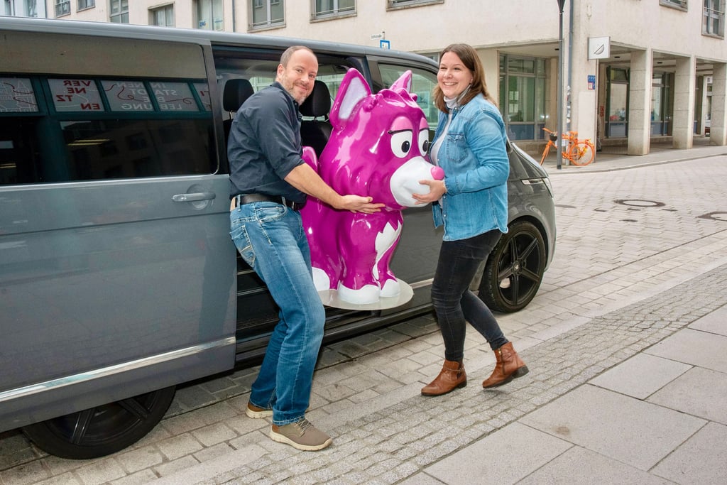 Tina John und Matthias Brief haben „MiWau“ abgeholt.