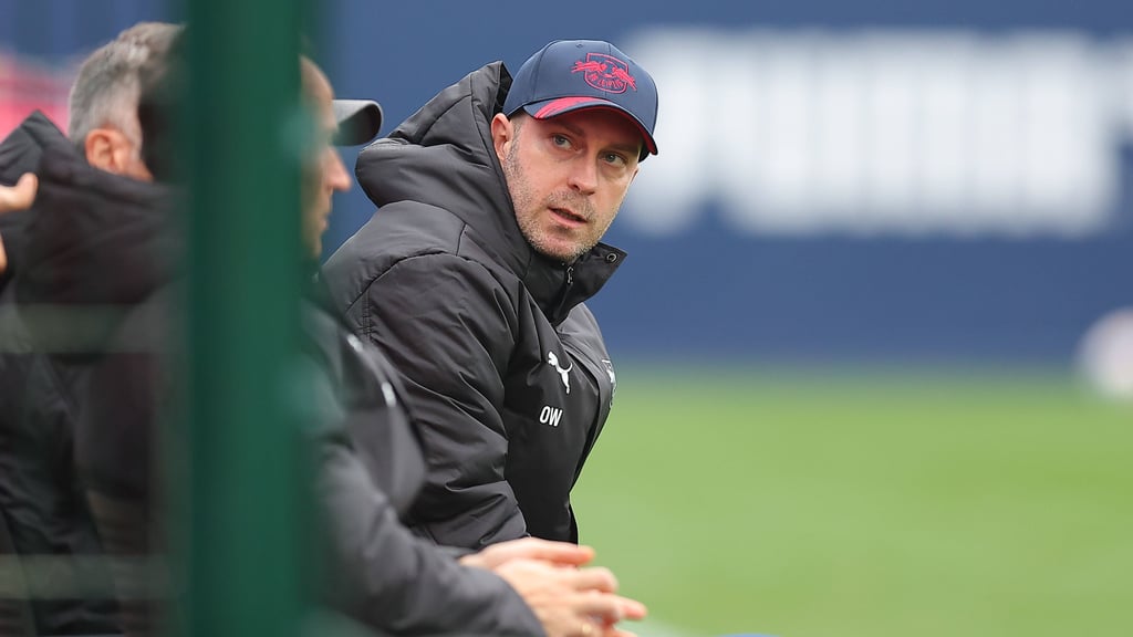 Trainer Ole Werner bei einem Testspiel von RB Leipzig.