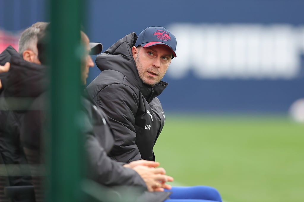 Trainer Ole Werner bei einem Testspiel von RB Leipzig.