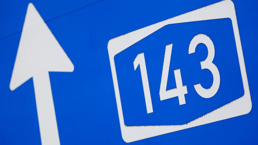 Arbeiten an der A143 sorgen dafür, dass die A14 am Wochenende voll gesperrt ist.