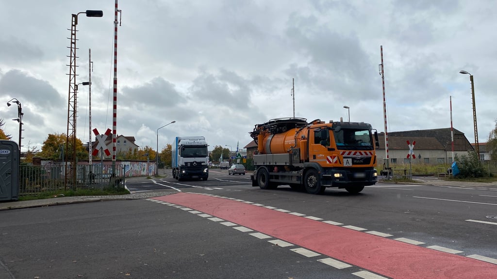 Bahnübergang Hagenstraße Haldensleben Baustelle