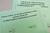 Das Einholen des Meinungsbildes zu den geplanten PV-Anlagen bei Karith und Hohenlochau ist gestartet. So sehen die Stimmzettel aus.