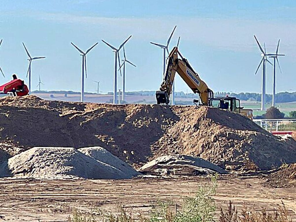 Die Arbeiten am Südost-Link werden auch bei Großwirschleben fortgesetzt.