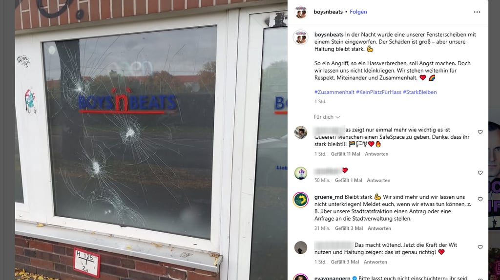 Das Boys'n'Beats ist in der Nacht zu Freitag (17. Oktober) Opfer eines Angriffs geworden.