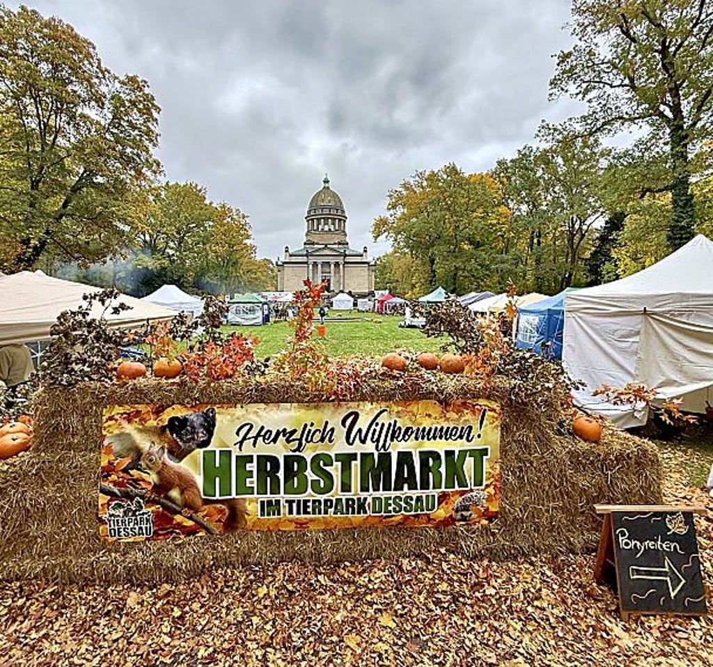 Der 7. Herbstfest im Tierpark Dessau lockte viele Besucher an.