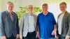 Die SWG-Aufsichtsräte Rüdiger Feuerherdt (li.) und Gordon Heringshausen (re.) mit Ronald Thate (2. v. li.) und Michael Weber. 