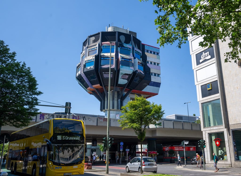 Am Bierpinsel in Berlin-Steglitz gab es nach Angaben der Polizei eine Protestaktion. (Archivbild)