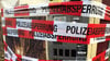 Ein gesprengter Zigarettenautomat. 