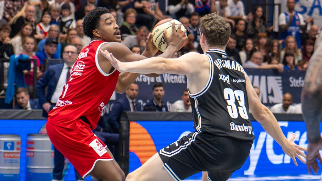 Foster Marcus (l.) und der MBC standen gegen Bamberg auf verlorenem Posten.