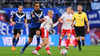 Harte Bandagen: Yussuf Poulsen gegen Xaver Schlager.