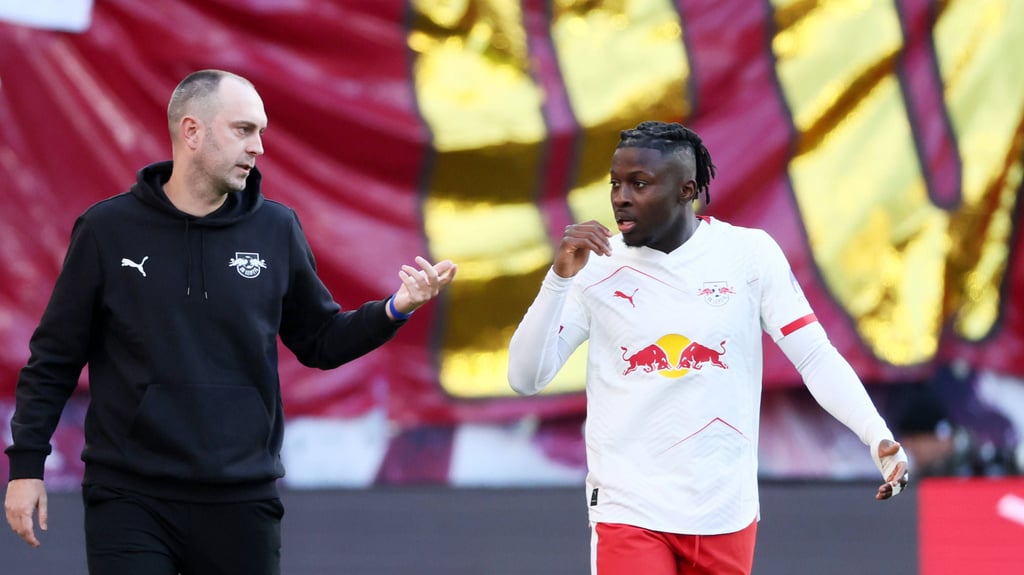 Gute Ansprache: Ole Werner und Johan Bakayoko.