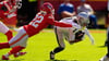 Die Defensive der Kansas City Chiefs (li. Trent McDuffie) ließ keinen einzigen Punkt der Las Vegas Raiders zu.