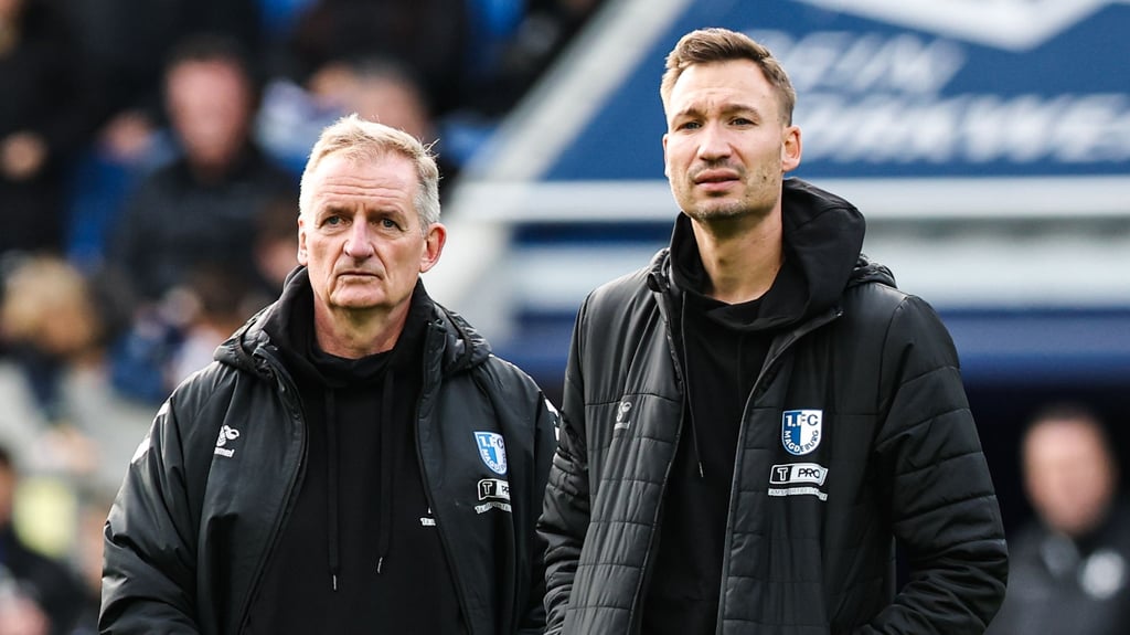 Blicken der Zukunft beim 1. FC Magdeburg gespannt entgegen: Petrik Sander (l.) und Pascal Ibold.