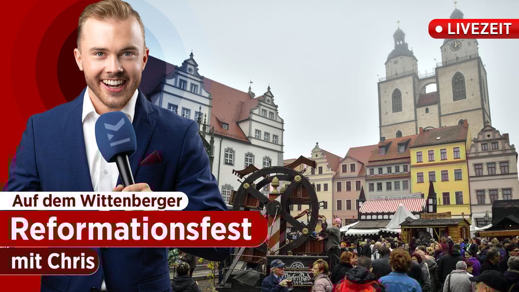 Tausende Besucher versammeln sich jedes Jahr in Wittenberg beim Reformationsfest.