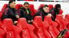 Florian Wirtz (2. v. r.) und der FC Liverpool befinden sich in einer schwierigen Phase.