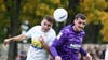 Nach der Krebs-Diagnose kann Fußball-Profi Ricky Bornschein (r.) vom FC Erzgebirge Aue wieder auf dem Platz kämpfen.