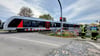 Ein Zug blieb im Vorharz-Ort Nienhagen am Bahnhof liegen. Fahrgäste mussten stundenlang warten, bis sie aussteigen konnten.