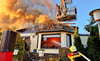 In Deetz stand eine ehemalige Eisdiele in Flammen.