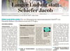 Vorurteile, Stereotype – und falsche Angaben: Als die MZ 2023 ChatGPT erstmals nach Wissen über den Landkreis Mansfeld-Südharz fragte, machte das Programm aus dem im Volksmund „Schiefer Jacob“ genannten Turm der Sangerhäuser Jacobikirche den „Langen Ludwig“.