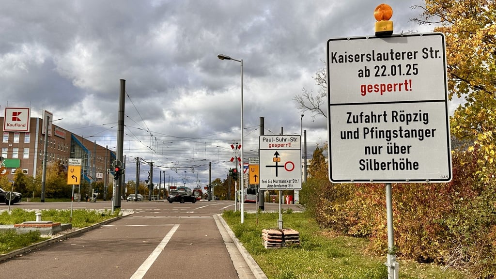 Da muss man erst mal den Überblick behalten. Halles Süden ist derzeit eine einzige Großbaustelle.