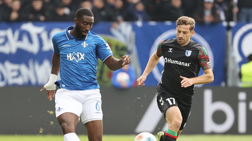 Patric Pfeiffer (l.) traf mit Darmstadt 98 am Sonntag auf seinen Ex-Verein 1. FC Magdeburg.