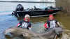 Zwei Angler in Polen haben einen fast drei Meter langen Wels gefangen. (Foto Handout)