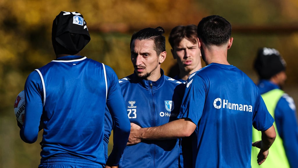 Die Spieler vom 1. FC Magdeburg: Vorbereitung auf das Spiel gegen Preußen Münster (Archiv).