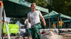 Der Quedlinburger Janne Konstantin Nemitz beim Landschaftsgärtner-Cup 2025 im Britzer Garten in Berlin.