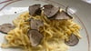 Tagliolini Al Tartufo Nero - Trüffelnudeln in einem Berliner Restaurant.