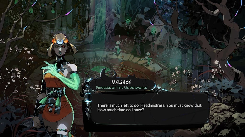 Vorhang auf für die Protagonistin: Mit Melinoë - der „Princess of the Underworld“ - gehen die Spieler auf die Mission.