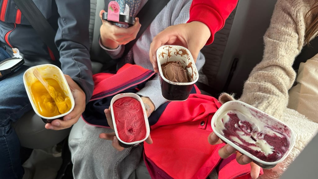 Eine kleine Abkühlung für zwischendurch: Bei der Streetfoodrallye gab es leckeres Eis für die jungen Entdecker.