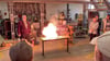 Ein Feuerlöscher steht immer bereit, wird aber nie gebraucht. So sah der Experimetetag in der Vergangenheit aus. 