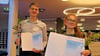 Moritz Haferburg und Emily Aschenbrenner sind beim Deutschlandstipendium „Wiederholungstäter“