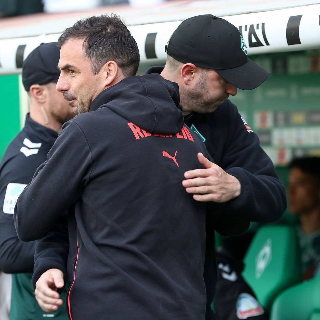 Duell in der Bundesliga: Vergangene Saison trafen Zsolt Löw (vorn) und Ole Werner als Konkurrenten aufeinander