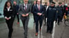 Bundesinnenminister Alexander Dobrindt (CSU) besuchte die Citywache von Polizei und Stadt in Dresden.