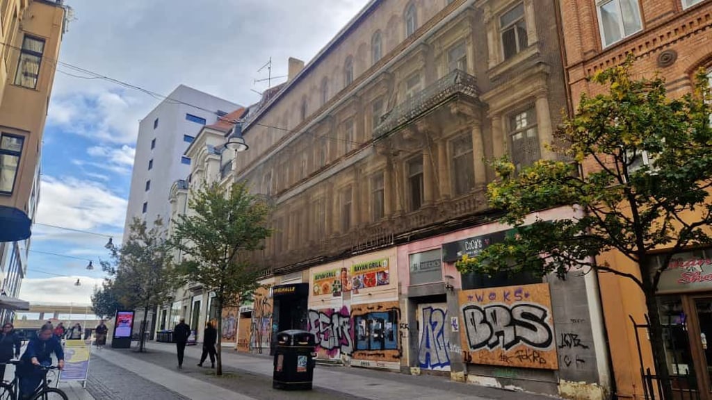 Vom Zukunftszentrum auf dem Riebeckplatz soll auch die Leipziger Straße profitieren.