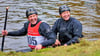 Manfred Berro (li.) und  Michael Trummer starteten  1992 und 1996 gemeinsam bei den Olympischen Spielen. Jetzt saßen sie bei den German Masters in Haynsburg im Boot.  