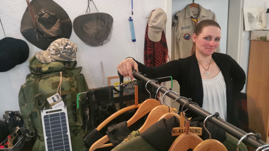 Tabea Flemke eröffnet in Magdeburg einen Second-Hand-Shop für Bushcraft, Prepper und Outdoor-Fans.