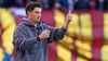 Daumen hoch: HSV-Cheftrainer Merlin Polzin kann derzeit mit seiner Mannschaft zufrieden sein. (Archivbild)