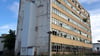 Das Mertik-Hochhaus am Klopstockweg in Quedlinburg vor Beginn der Arbeiten.
