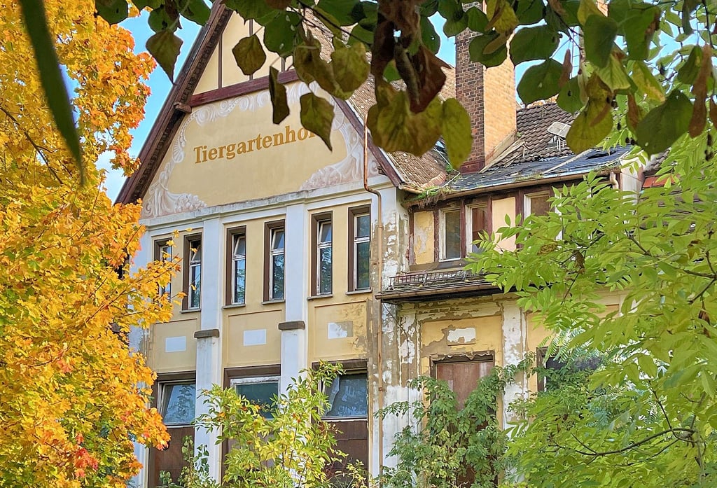 Am Zeitzer Tiergartenhof passiert nichts. Das Gebäude ist von Sträuchern und Gras eingewachsen, nachdem bereits einmal Baufreiheit geschaffen wurde. Nach nicht offiziell bestätigten Informationen wird der Investor, der dort Gastronomie und Hotel errichten wollte, nicht tätig werden.